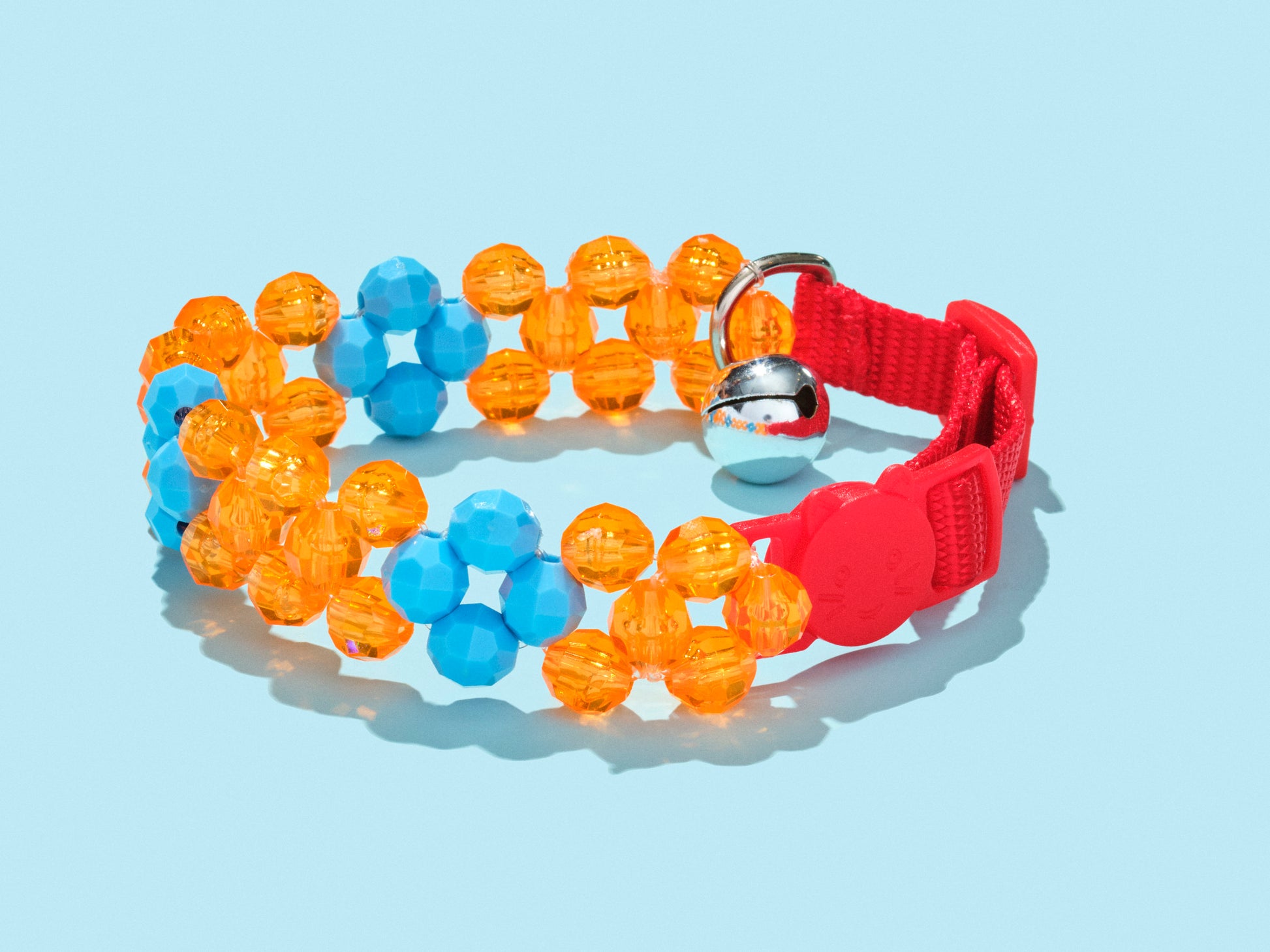 Colorful beads collar for pets