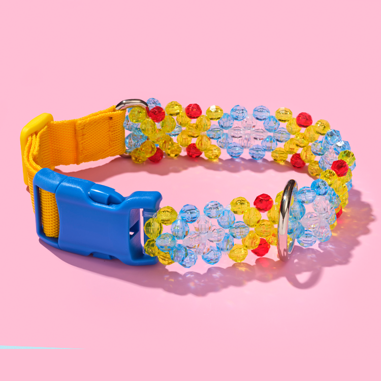 Colorful Beads Dog Collar