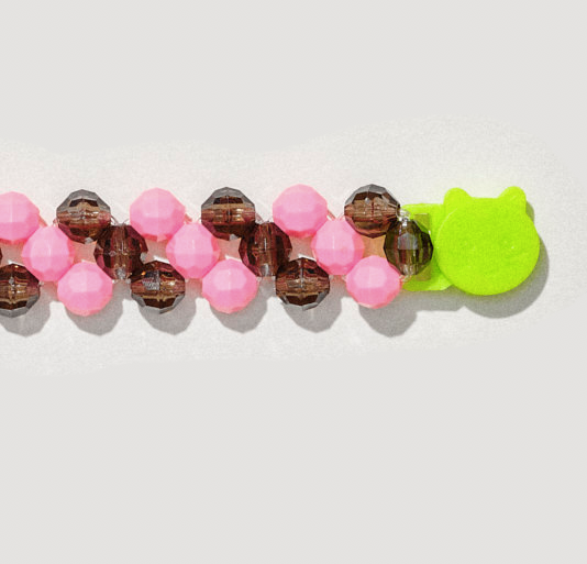 Colorful beads collar for pets