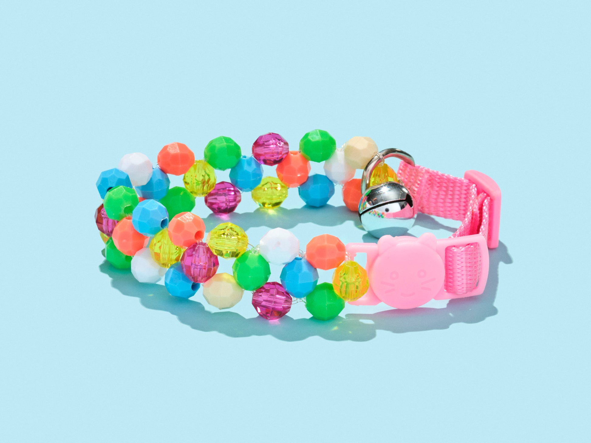 Colorful beads collar for pets