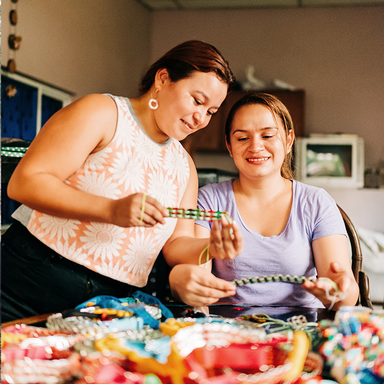 Jackie & Marcela working at tropical contento